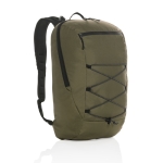 Mochila publicitária para caminhada com multibolsos Hiking Impact cor verde militar sexta vista