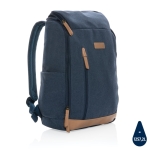 Mochila para portátil de 15'' de material reciclado Getaway cor azul sétima vista