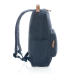 Mochila de lona reciclada para portáteis de 14'' School Getaway cor azul terceira vista