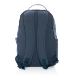 Mochila de lona reciclada para portáteis de 14'' School Getaway cor azul quarta vista