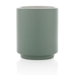 Caneca de cerâmica empilhável de design colorido 180ml cor verde menta quarta vista