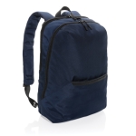 Mochila para levar o portátil de 15,6'' de poliéster reciclado Daypack cor azul-marinho