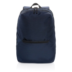 Mochila para levar o portátil de 15,6'' de poliéster reciclado Daypack cor azul-marinho segunda vista