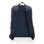 Mochila para levar o portátil de 15,6'' de poliéster reciclado Daypack cor azul-marinho quinta vista