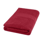 Toalha personalizada de 70x140cm de algodão de 450 g/m2 Soft Bath cor vermelho