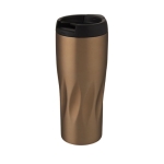 Copo térmico com design geométrico original de ondas 450ml Waves cor dourado