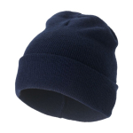 Elegante gorro de inverno para publicidade Elevate Irwin cor azul-marinho