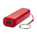 Powerbank publicitário colorido barato com tampa de 1.200 mAh Energy cor vermelho