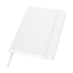 Caderno termogravado com bolso folhas A5 pautadas JournalBooks cor branco