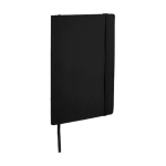 Caderno com bolso, folhas A5 pautadas JournalBooks Classic Soft cor preto