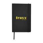 Caderno com bolso, folhas A5 pautadas JournalBooks Classic Soft cor preto