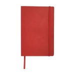 Caderno com bolso, folhas A5 pautadas JournalBooks Classic Soft cor vermelho segunda vista frontal