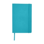 Caderno com bolso, folhas A5 pautadas JournalBooks Classic Soft cor azul-claro segunda vista frontal