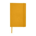 Caderno com bolso, folhas A5 pautadas JournalBooks Classic Soft cor amarelo-escuro segunda vista frontal