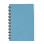 Caderno com capa de cana de trigo, folhas A5 lisas Nature Wheat cor azul primeira vista