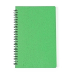 Caderno com capa de cana de trigo, folhas A5 lisas Nature Wheat cor verde primeira vista