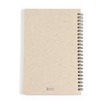 Caderno com capa de cana de trigo, folhas A5 lisas Nature Wheat segunda vista