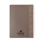 Caderno com capa de fibra de café, folhas A5 pautadas Coffee Fiber sexta vista