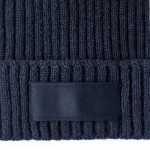 Gorro de material acrílico elástico com etiqueta personalizada Winter segunda vista