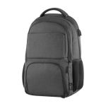 Mochila para congressos, multibolsos com acolchoado de rPET Proofed cor cinzento primeira vista