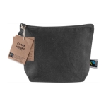 Nécessaire preto de algodão de comércio justo 280 g/m2 FairTrade Black cor preto primeira vista