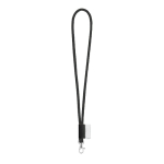 Lanyard tubular com entrega de 4 a 6 dias cor preto