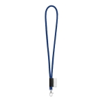 Lanyard tubular com entrega de 4 a 6 dias cor azul