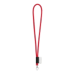 Lanyard tubular com entrega de 4 a 6 dias cor vermelho