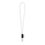 Lanyard tubular com entrega de 4 a 6 dias cor branco