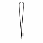 Lanyards com logo na etiqueta e entrega 46 dias Tube Nautic cor preto