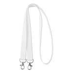 Lanyard duplo sublimado entrega de 4 a 6 dias Duo rPET Sublim Express cor branco