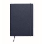 Caderno de papel reciclado com capa PU, folhas A5 pautadas Notes Reciclo cor azul