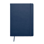 Caderno de papel reciclado com capa PU, folhas A5 pautadas Notes Reciclo cor azul sexta vista