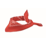 Lenço de algodão estilo bandana cor vermelho