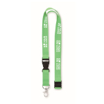 Lanyard de algodão de 20 mm com fivela e fecho Conscious Cotton vista principal