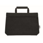 Saco de feltro para portátil com bolso interior 15'' rPET Felt cor preto segunda vista