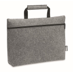 Saco de feltro para portátil com bolso interior 15'' rPET Felt cor cinzento