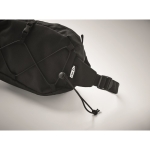 Saco de cintura de RPET com correia ajustável e bolso interior, Strap cor preto vista fotografia