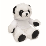 Panda de peluche com camisola personalizável Panda cor branco