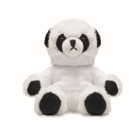 Panda de peluche com camisola personalizável Panda cor branco terceira vista