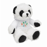 Panda de peluche com camisola personalizável Panda cor branco vista principal