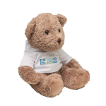 Ursinho de peluche com camisola com o logo impresso Ted cor branco vista principal