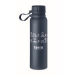 Garrafa térmica de aço com tampa e pega de silicone 780ml Inox Turn cor azul ultramarino vista principal