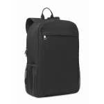 Mochila para portátil de 15'' de canvas lavado de 340 g/m² Office cor preto