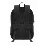 Mochila para portátil de 15'' de canvas lavado de 340 g/m² Office cor preto terceira vista