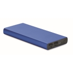 Powerbank personalizado USB-C carregamento rápido 10.000 mAh Duo cor azul real