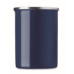 Caneca de metal esmaltada de design vintage e 550ml Big Metal cor azul quarta vista