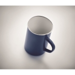 Caneca de metal esmaltada de design vintage e 550ml Big Metal cor azul vista fotografia quarta vista