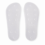 Chinelos antideslizantes para ir à praia tamanho 4243 Slippers cor branco terceira vista