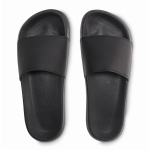 Chinelos de EVA antideslizante tamanho 4445 Praia Slippers cor preto segunda vista